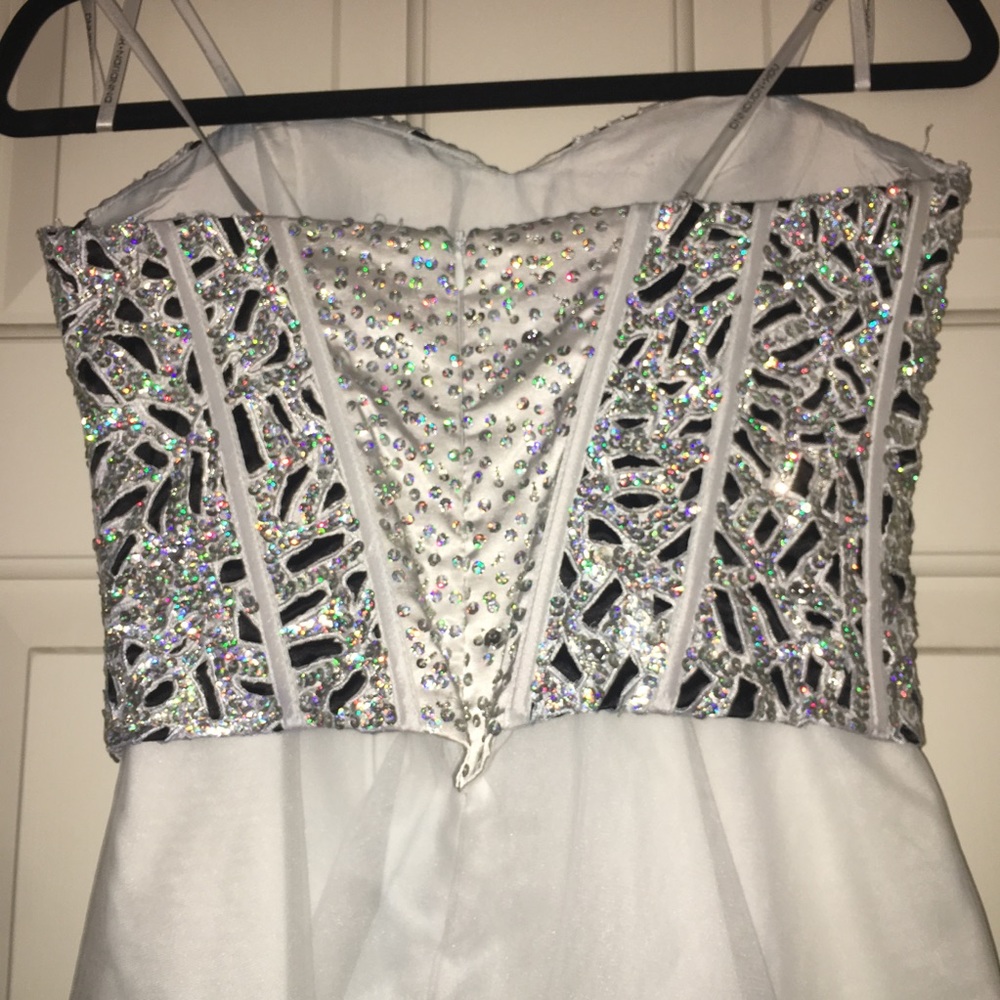 Prom Short Strapless Sweetheart Sequins Dress - Picture 5 of 8